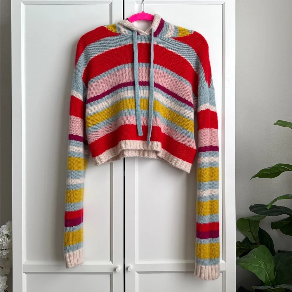 Free People Candy Lane Cashmere Hoodie, M